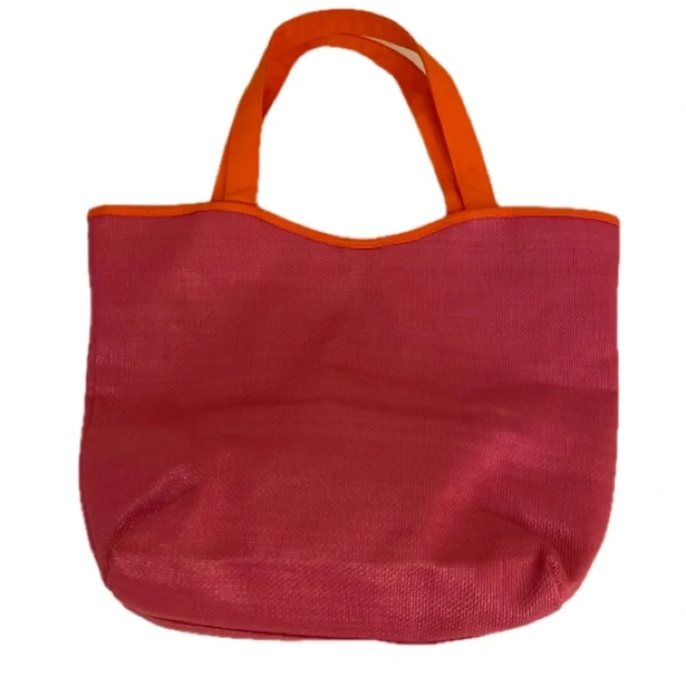 Lancôme Stylish Pink and Orange Tote Bag - Picture 1 of 8